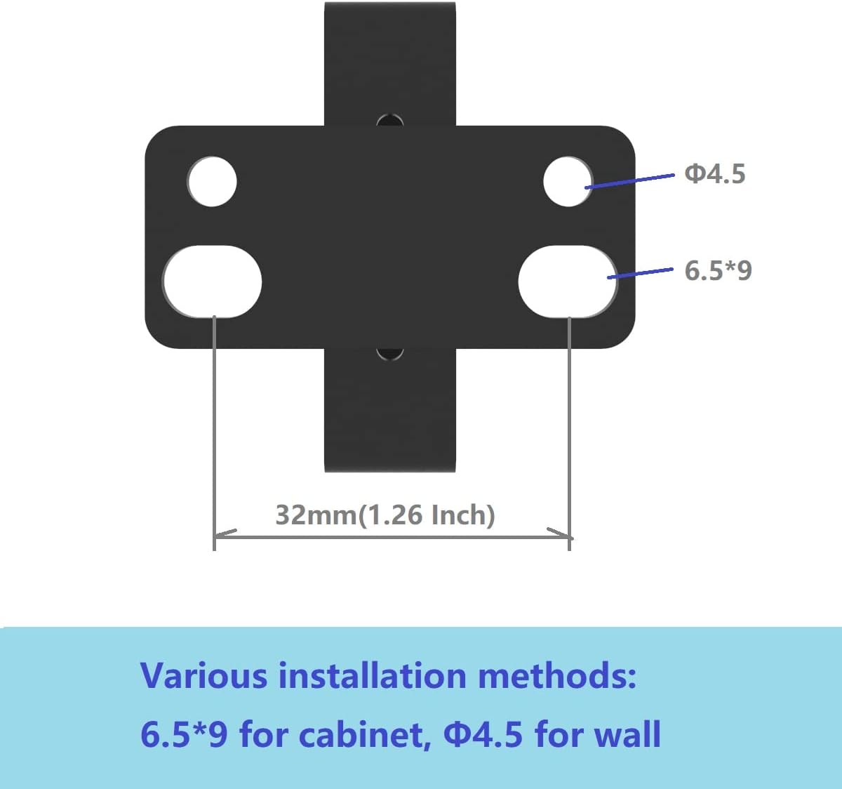 14 Gauge Steel Cable Management Hook | Rack Mount Cable Hanger | L-Shaped Wall-Mount Wire Organizer Bracket | 2.7 Inch Server Rack Accessory