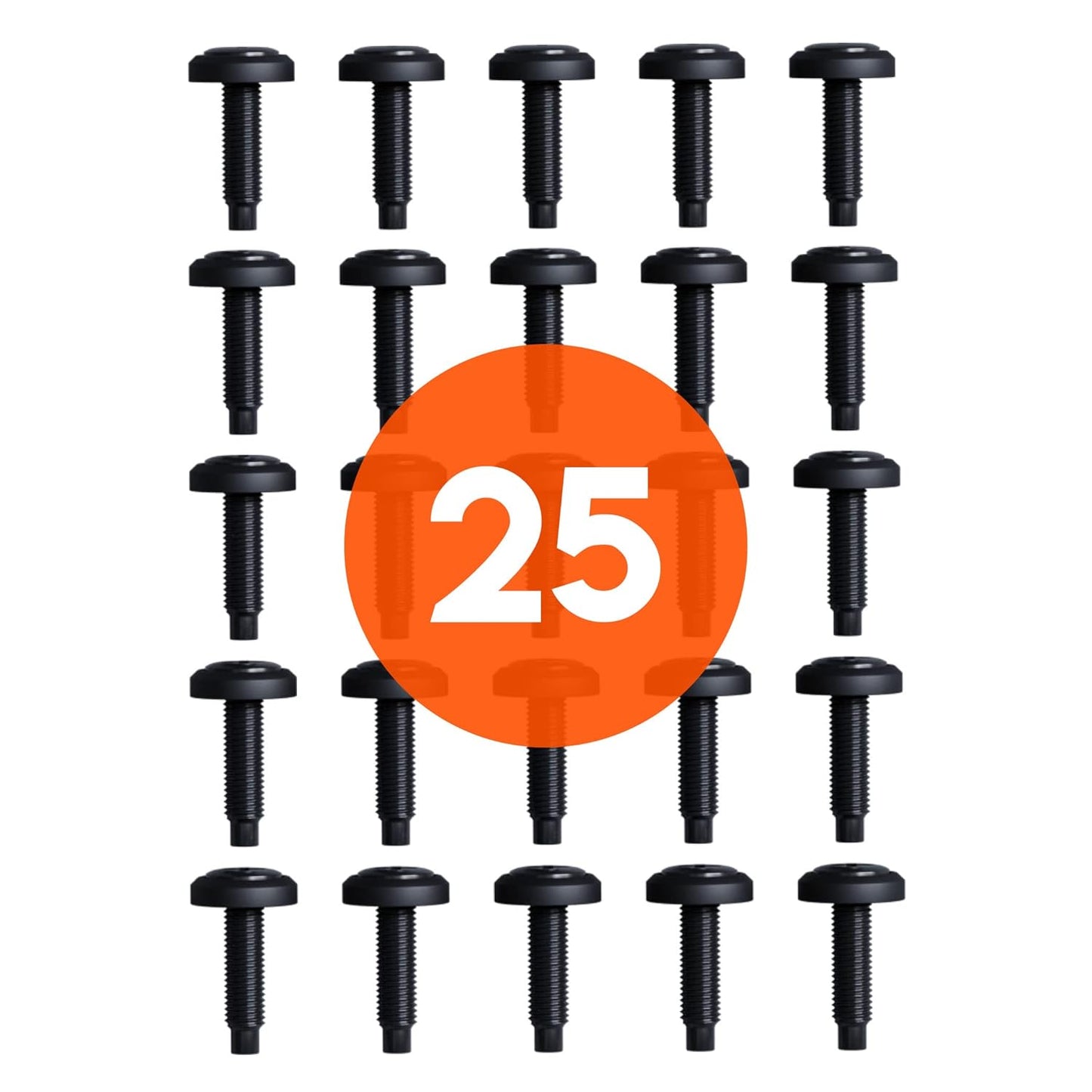 10-32 UNF Rack Mount Screw | Black Phillips Head Machine Screw | 0.86" Length | Server Cabinet Equipment Hardware Bolt