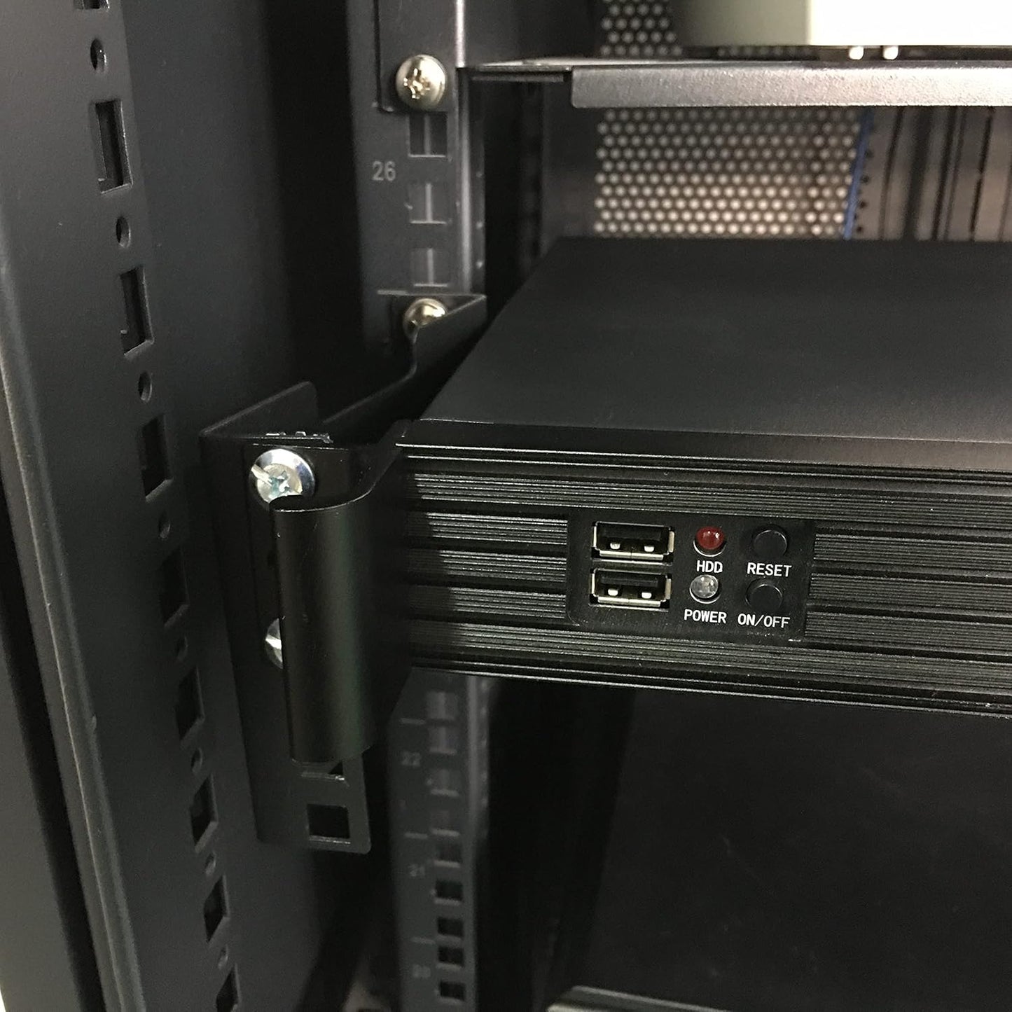 2U Server Rack Depth Extender Bracket | Universal Rack Mount Extension Ears | Fits 2-Post & 4-Post 19” Cabinets