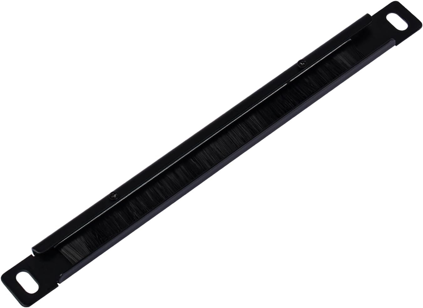 9.84" Brush Cable Management Panel | Rack Mount Cable Brush Plate | Dust-Proof Server Cabinet Wire Organizer