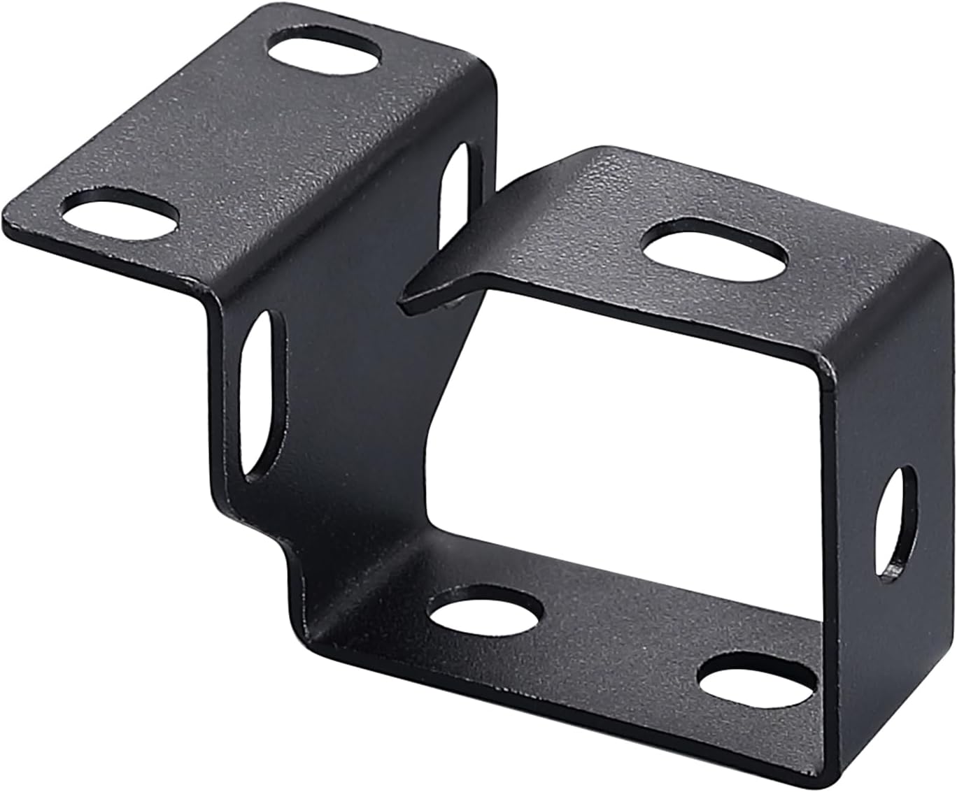 Small Universal Metal Mounting Bracket | L-Type Steel Connector Support | 1.97"x1.57"x0.79" Black
